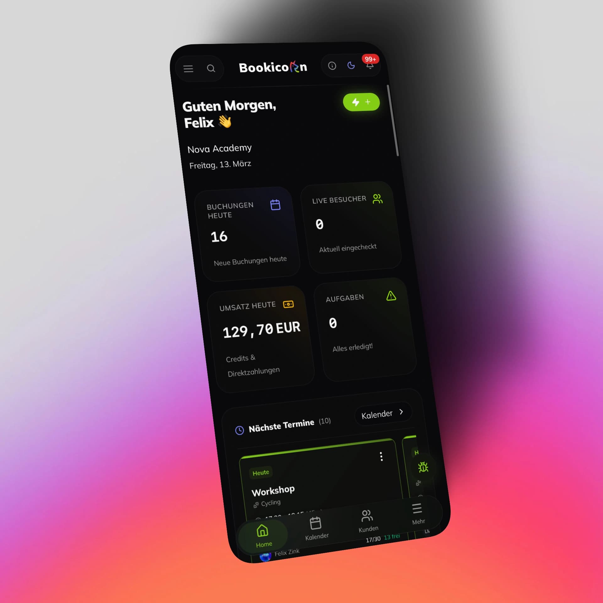 Mobile App für Musikschüler & Eltern